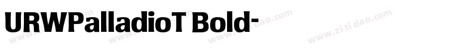 URWPalladioT Bold字体转换